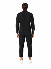 Coordinato slim fit nero DC1935-36