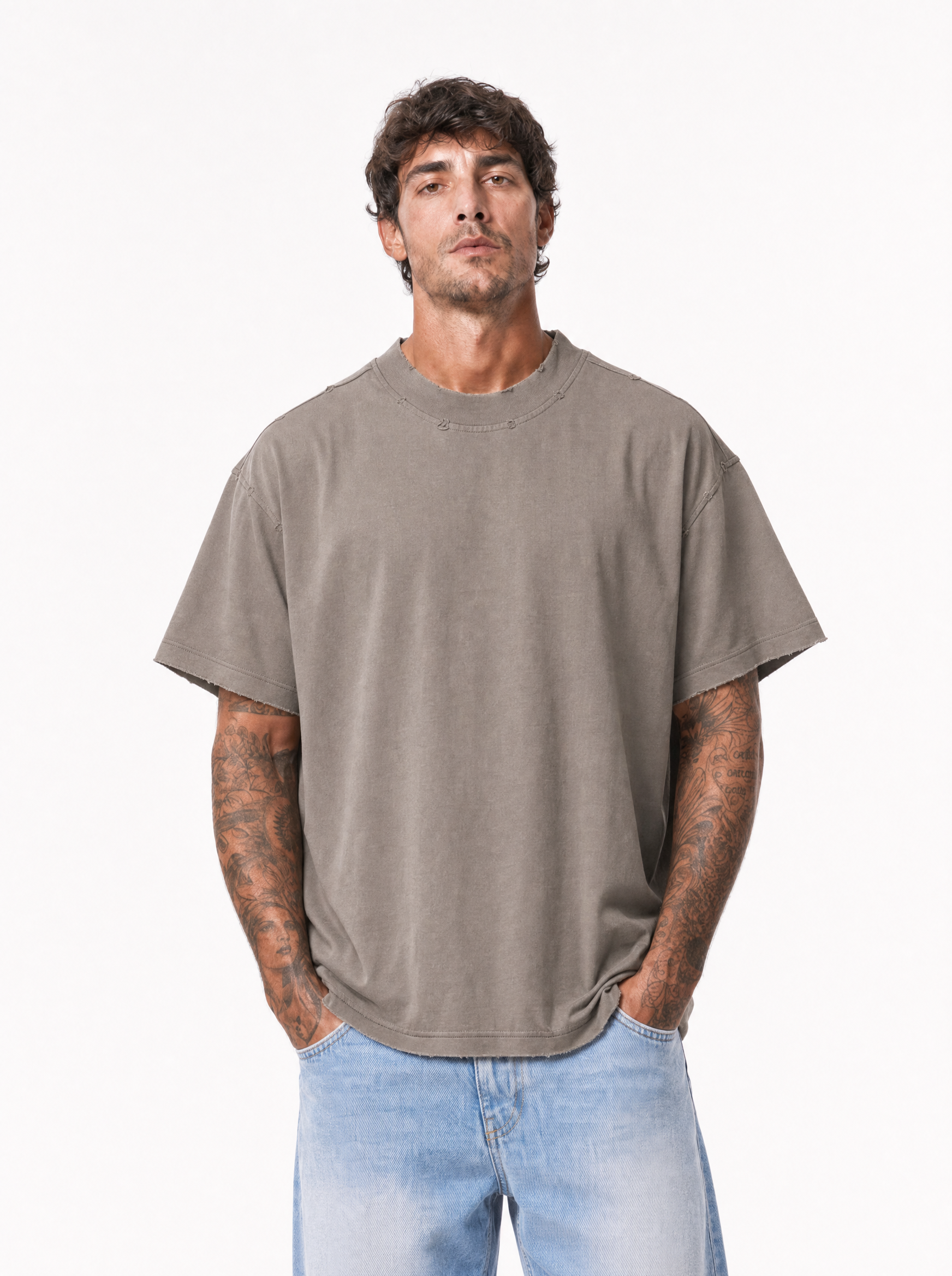 T-shirt oversize grey L815000