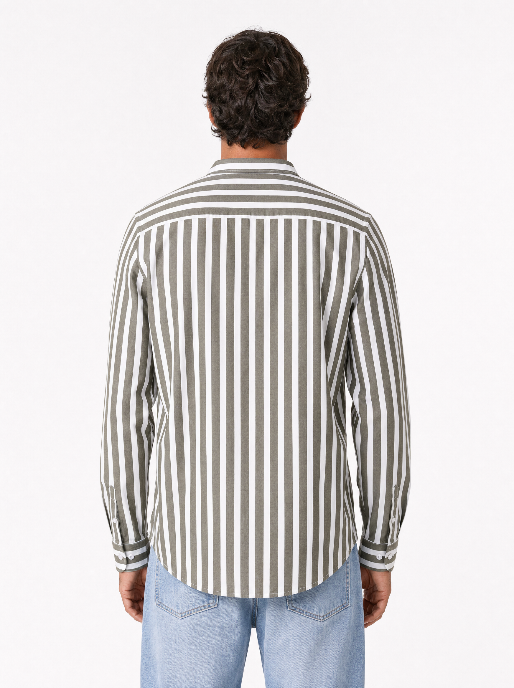 FORLI Camicia rigata moro