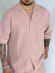 Immenso· Coordinato drappegiato rosa