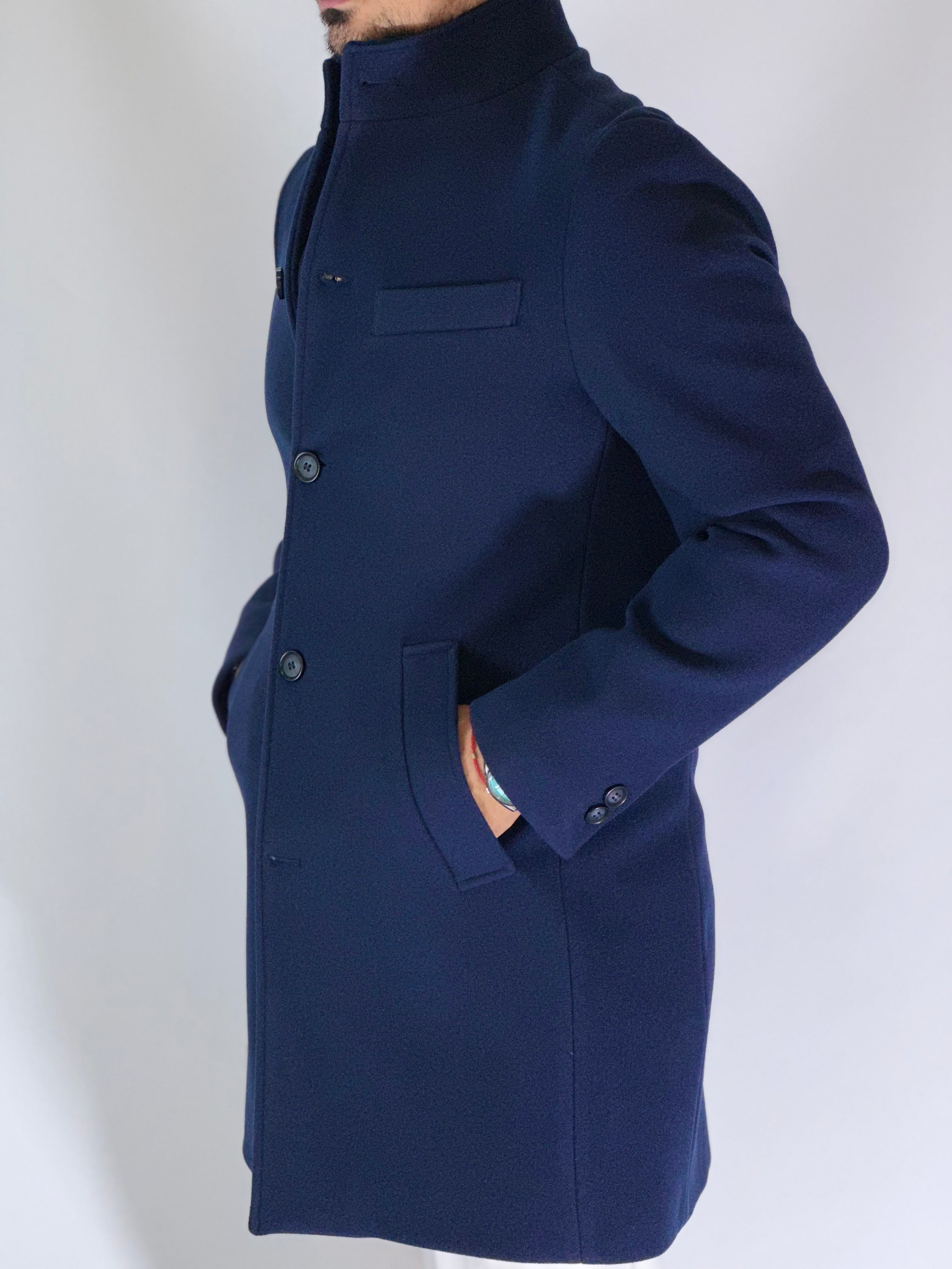 Cappotto coreano blu CPZAZA