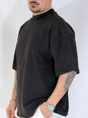 T-shirt over tre quarti nera 6003PE