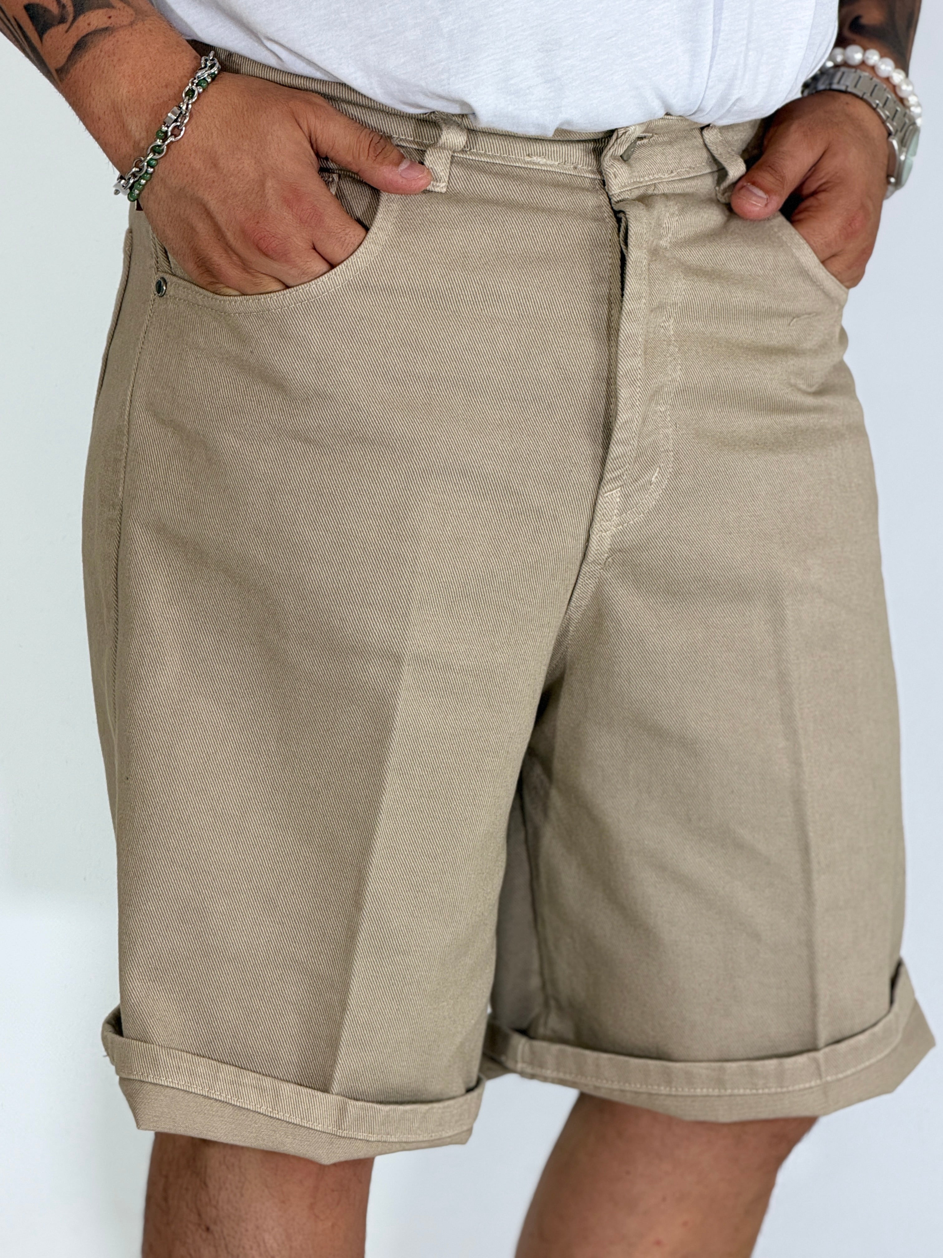 Bermuda jeans beige COSTA AZZURRA