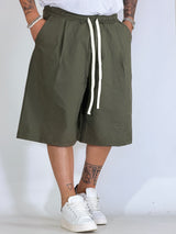 Bermudone con pinces verde REGO10