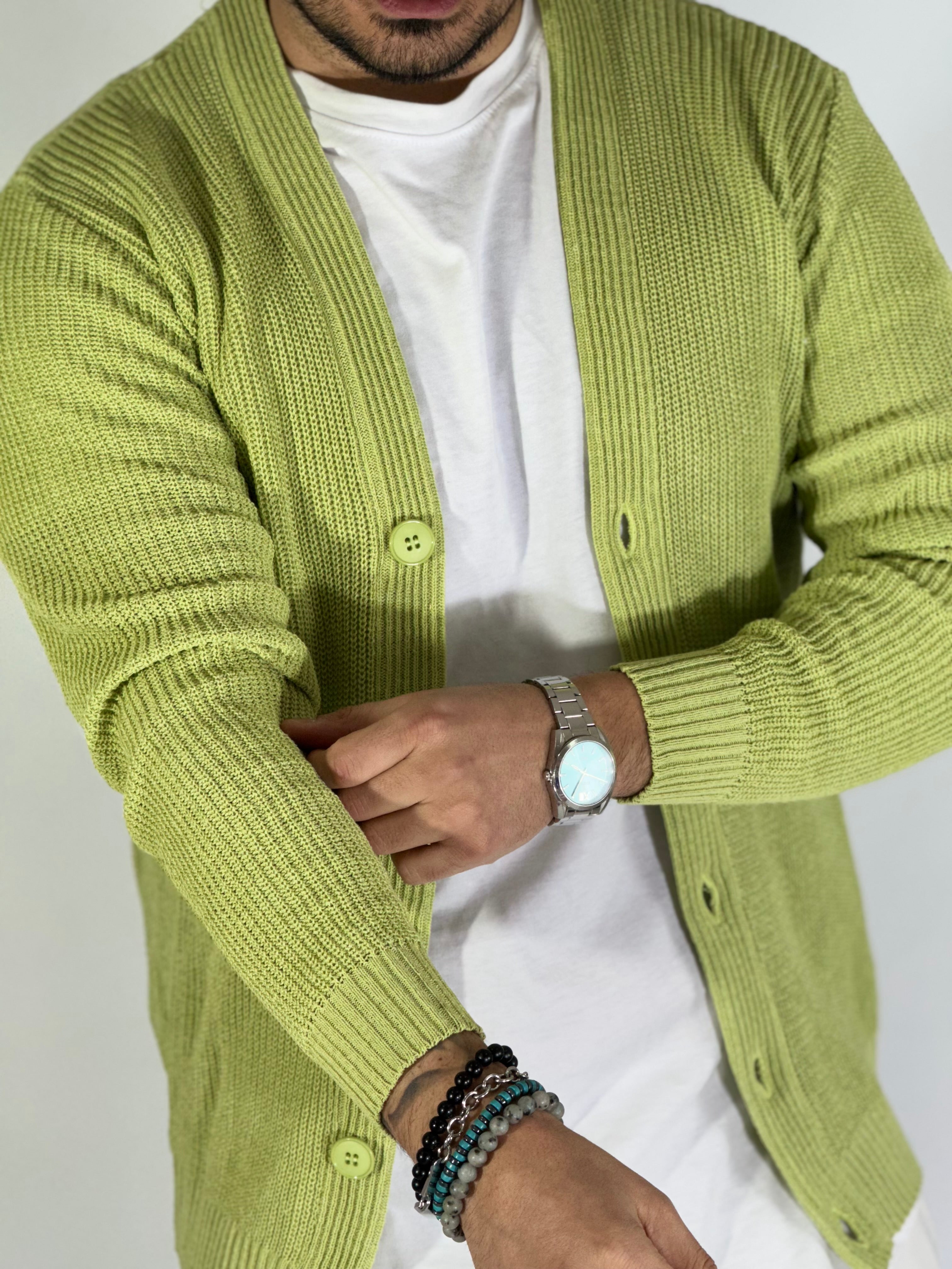 Cardigan estivo verde TB2500