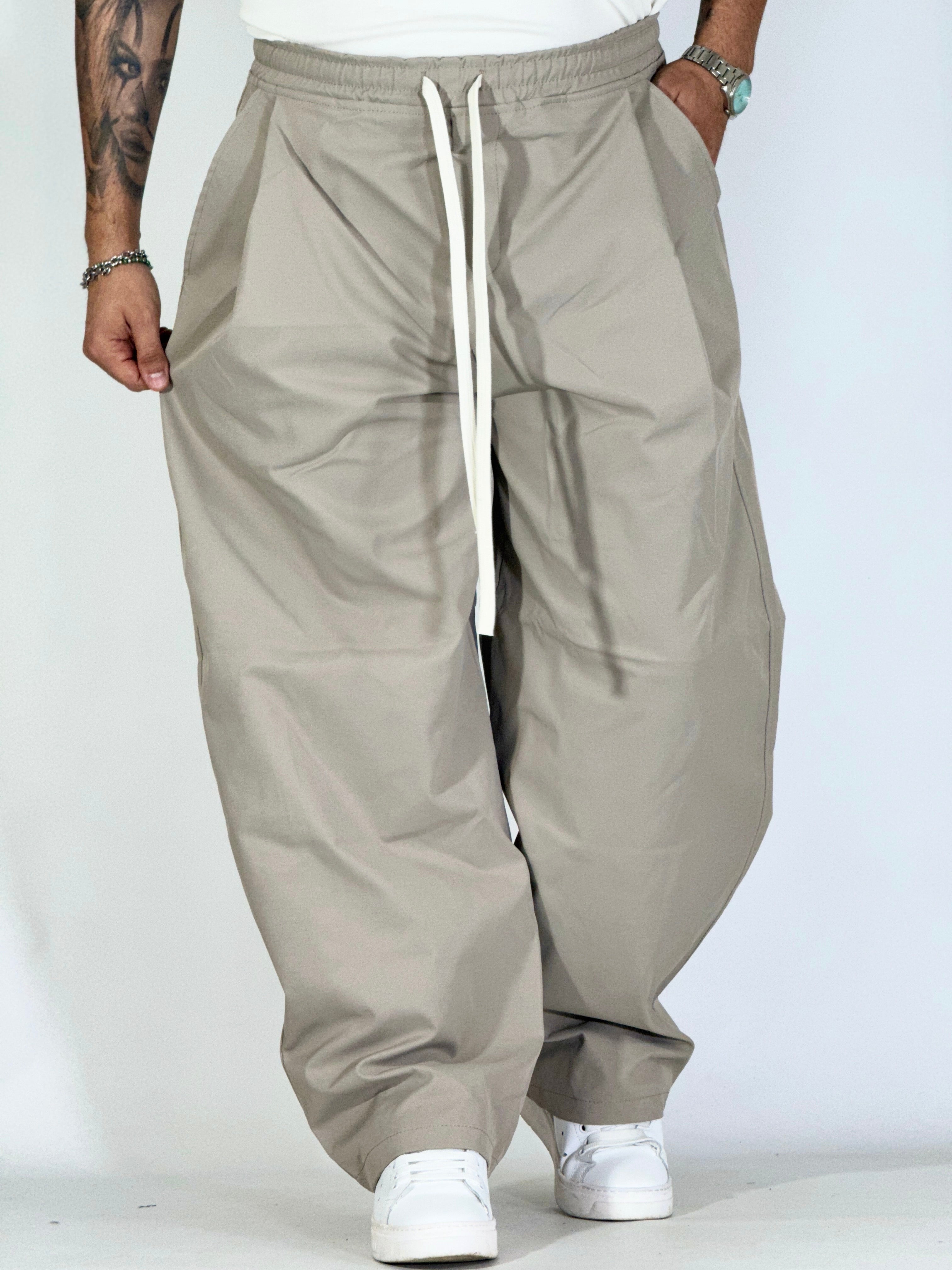 Pantalone extreme palazzo beige BE155