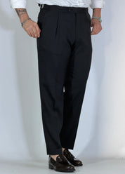 Pantalone con fibbie Migliaccio nero Spencer