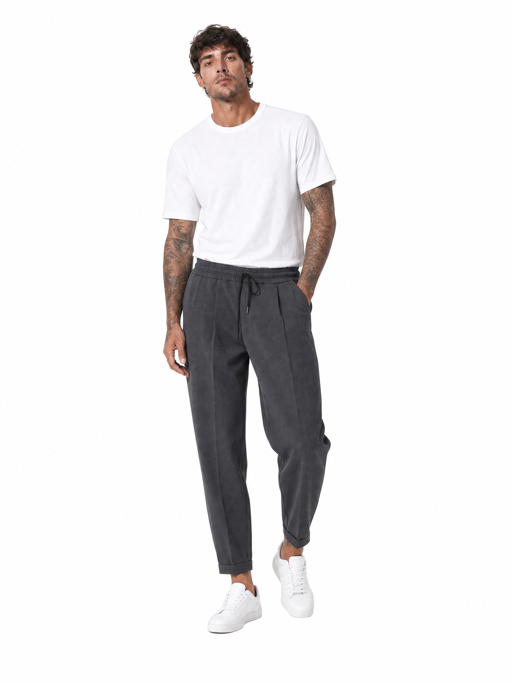 MAMAIA pantalaccio japan con pinces grigio