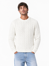 PORTADA Maglia tramata panna