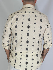 Camicia collo ricamata nera MYLIFE