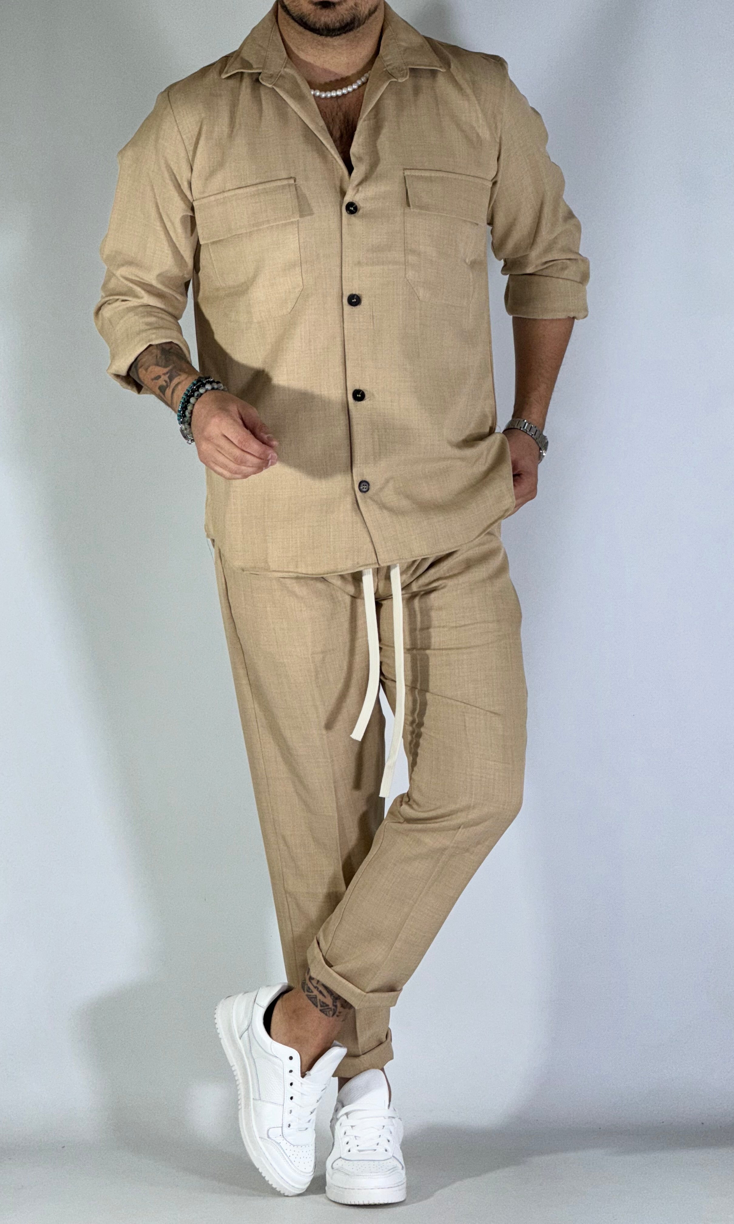 Coordinato casual unito beige ART LOK2