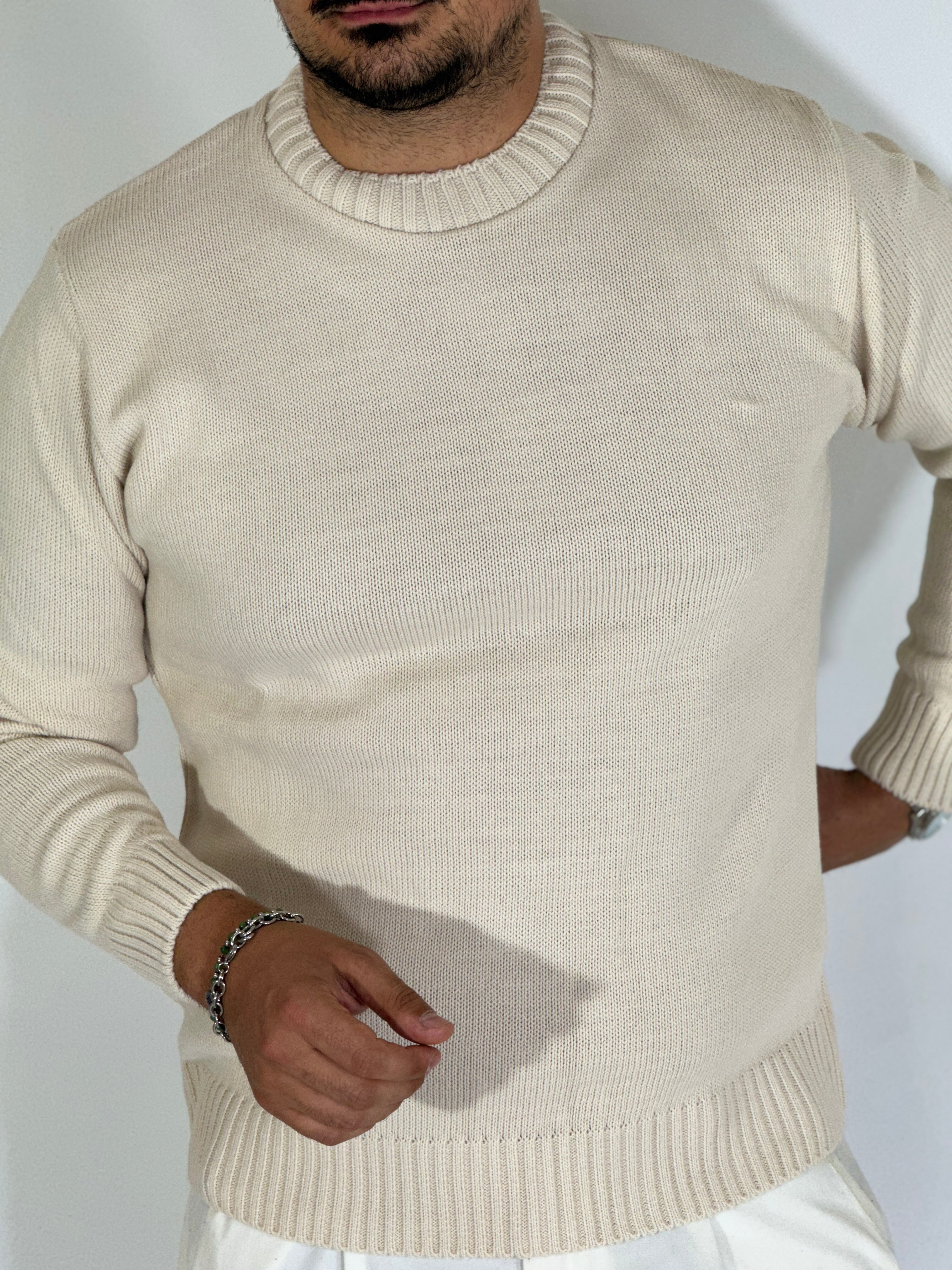 Girocollo basic beige AD25161