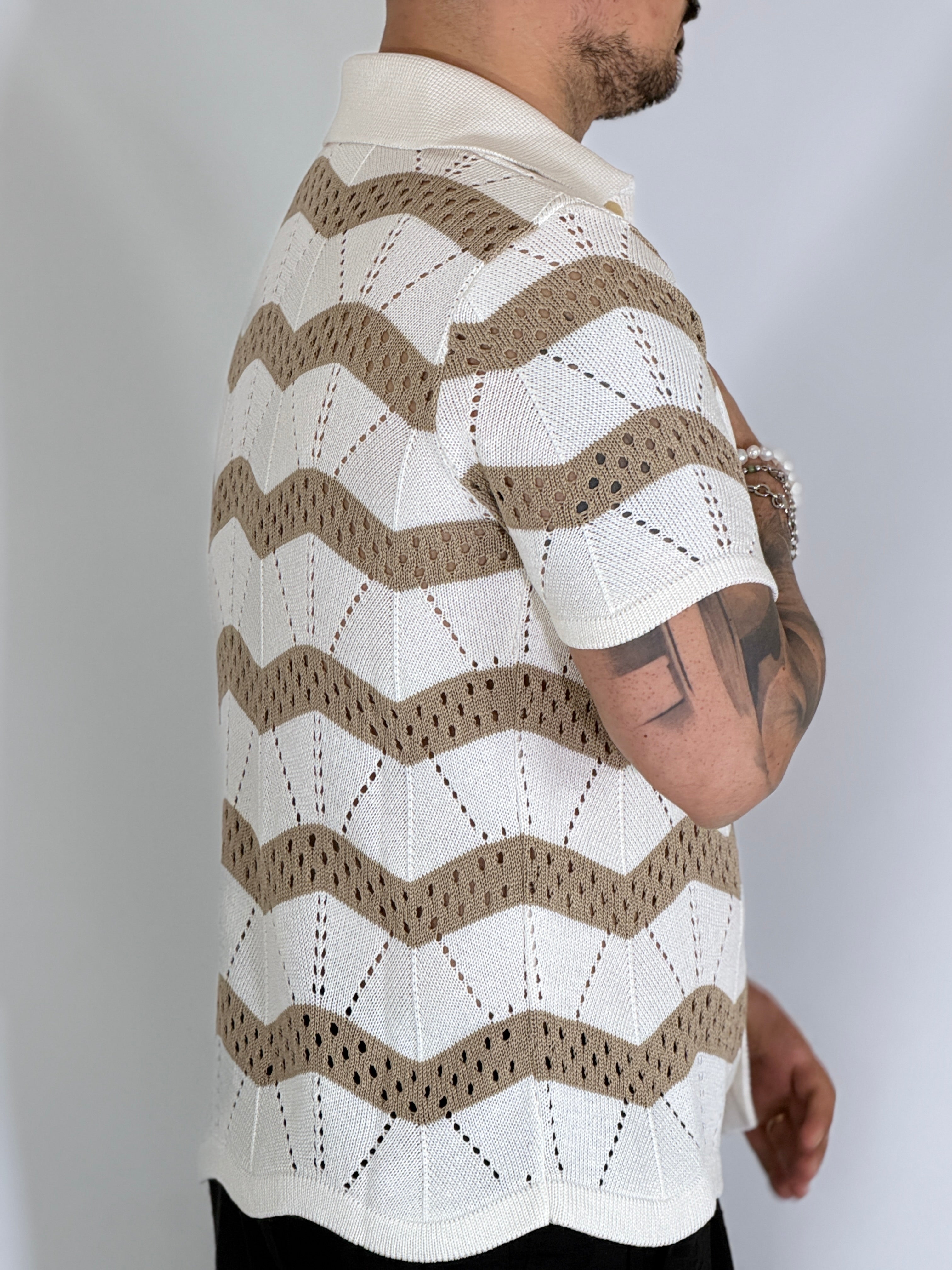 Etnia · Cardigan panna/sabbia