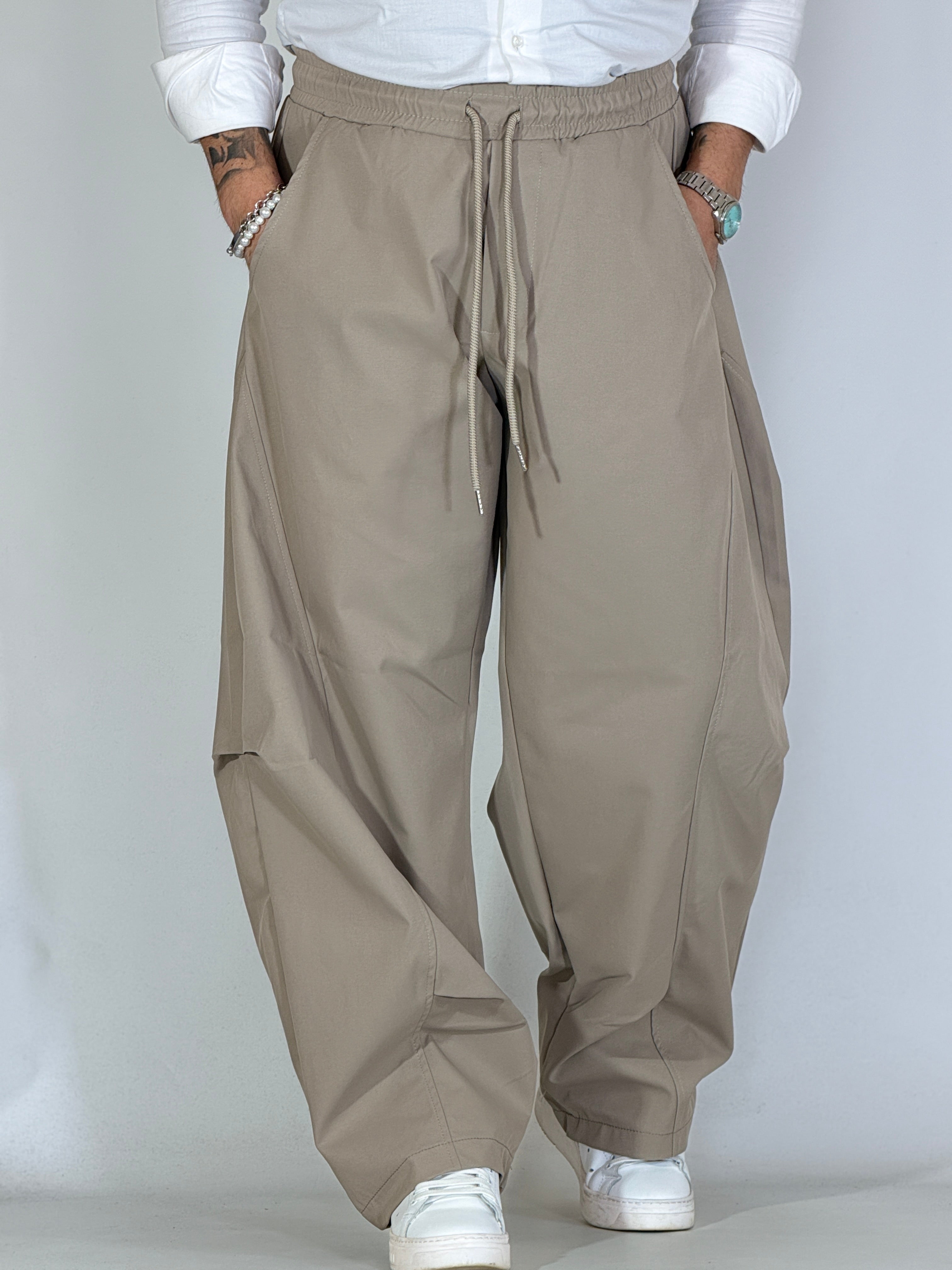 Pantalaccio wide tortora APP771