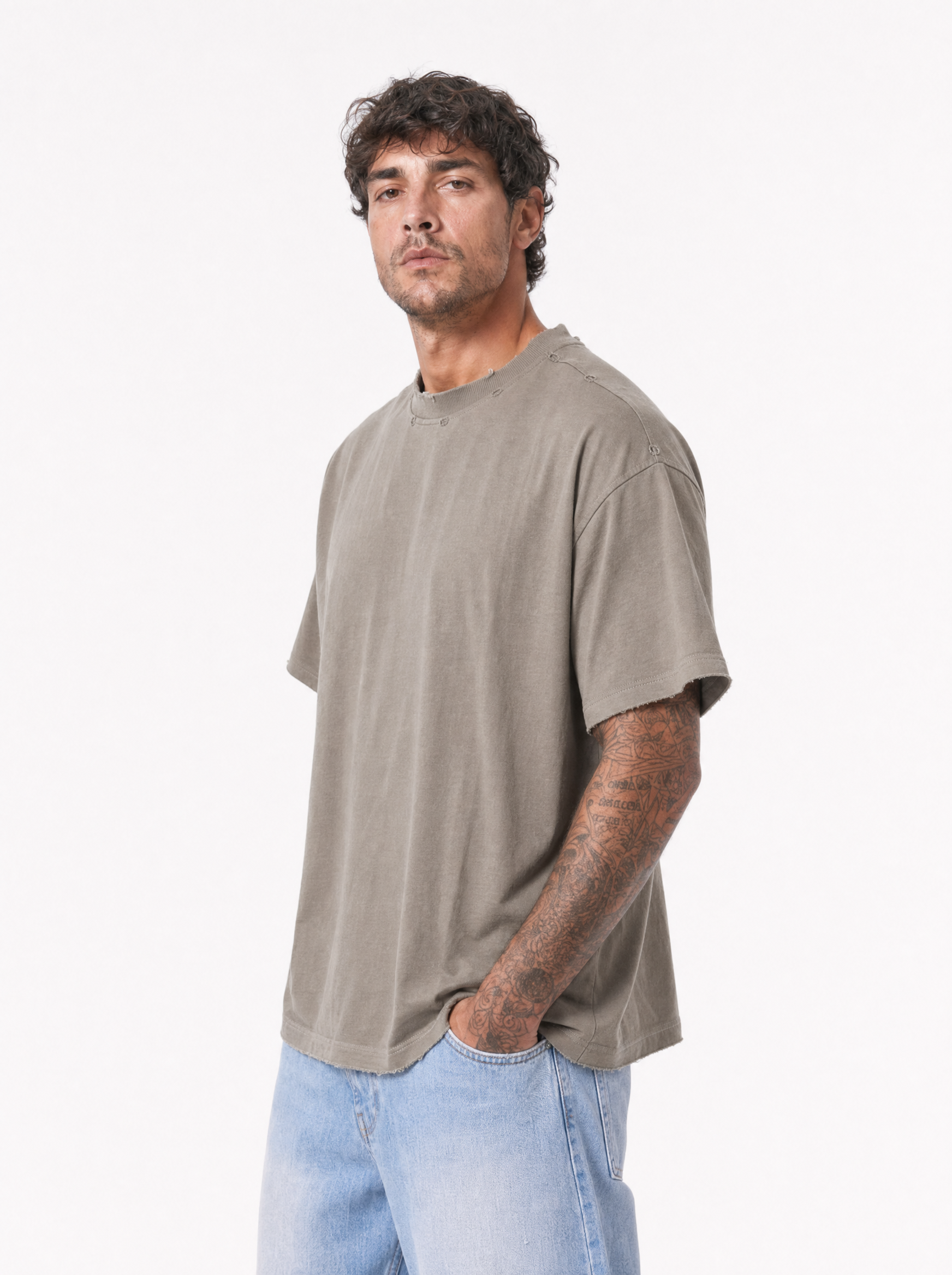 T-shirt oversize grey L815000