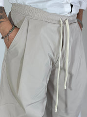 Pantalone extreme palazzo grigio chiaro BE155