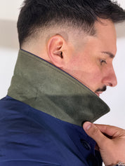 Trench primaverile blu WHITNEY