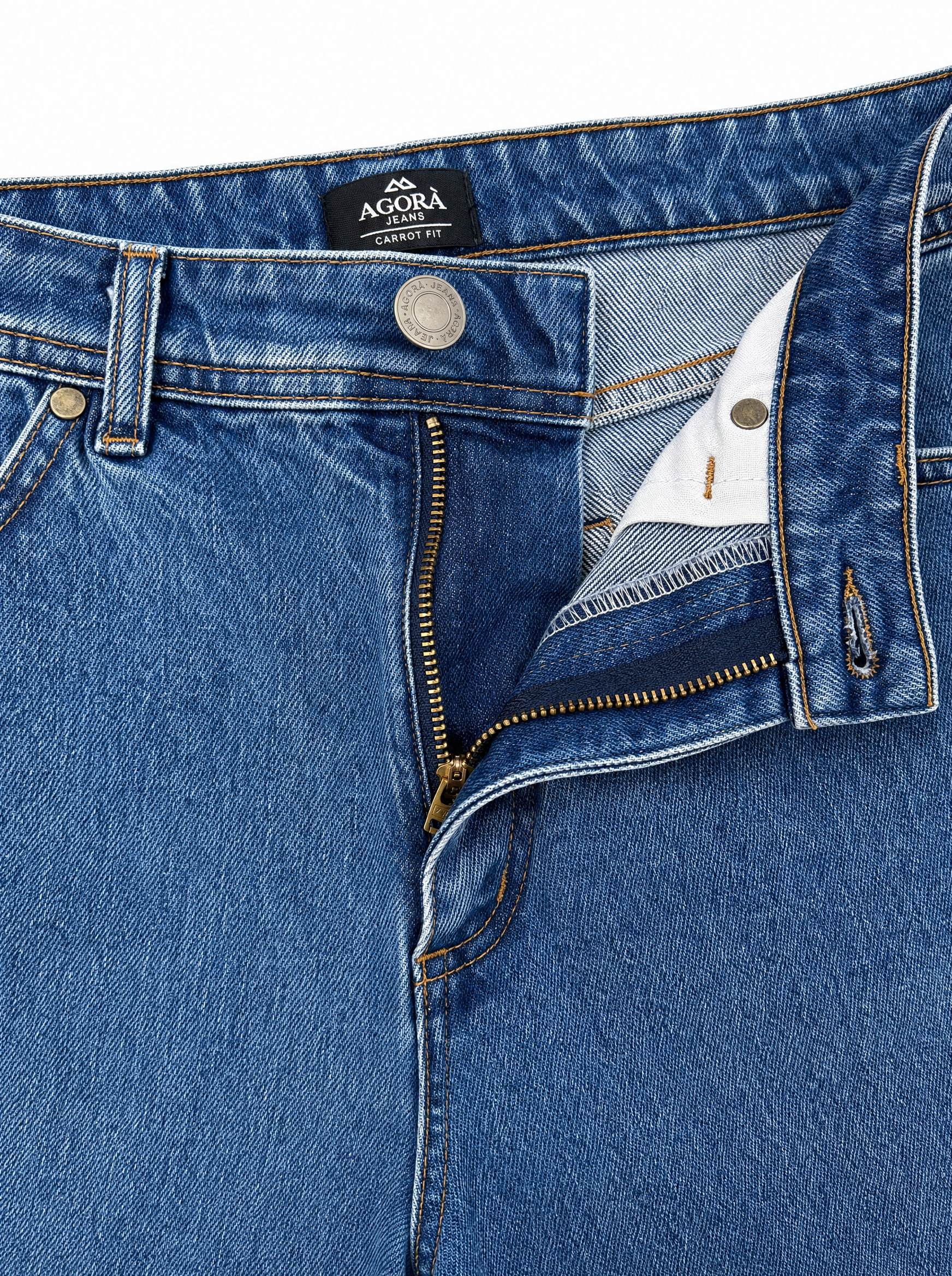 AURA Jeans carrot scuro