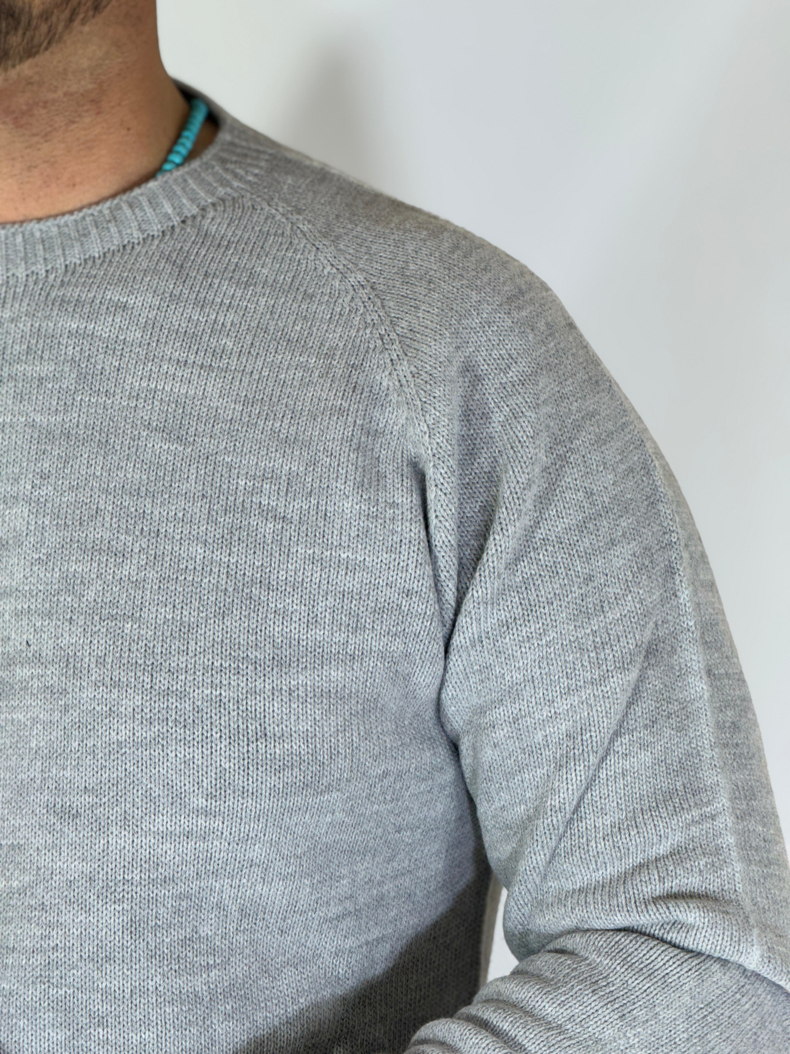 Maglione rasato perla SILVA
