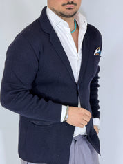 ONE · Cardigan giacca blu