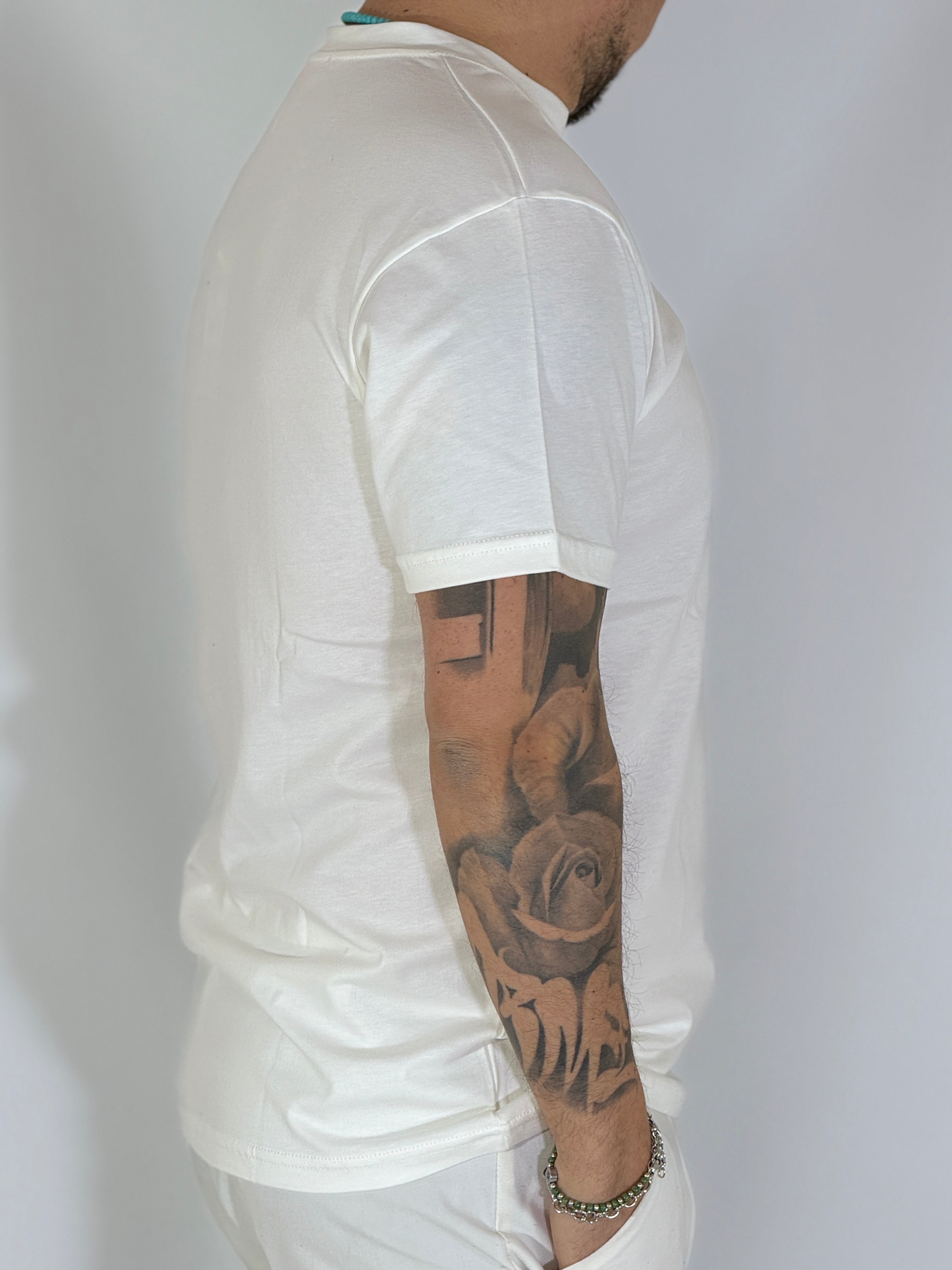 T-shirt con taschino panna BRERA