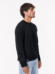 Girocollo strass nero ADSTPG003