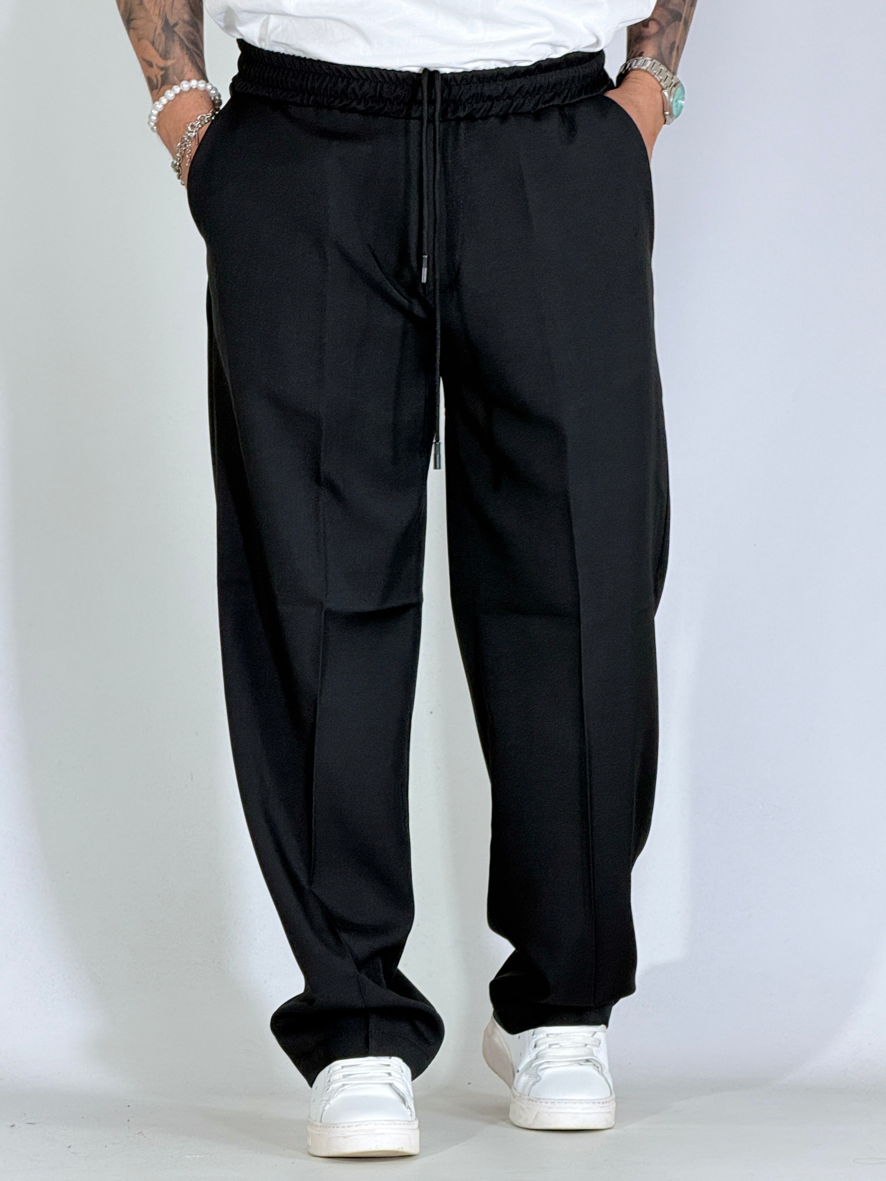 Pantalaccio fiammato palazzo nero BRIXTON