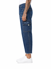 MIST Jeans cargo con abrasioni scuro