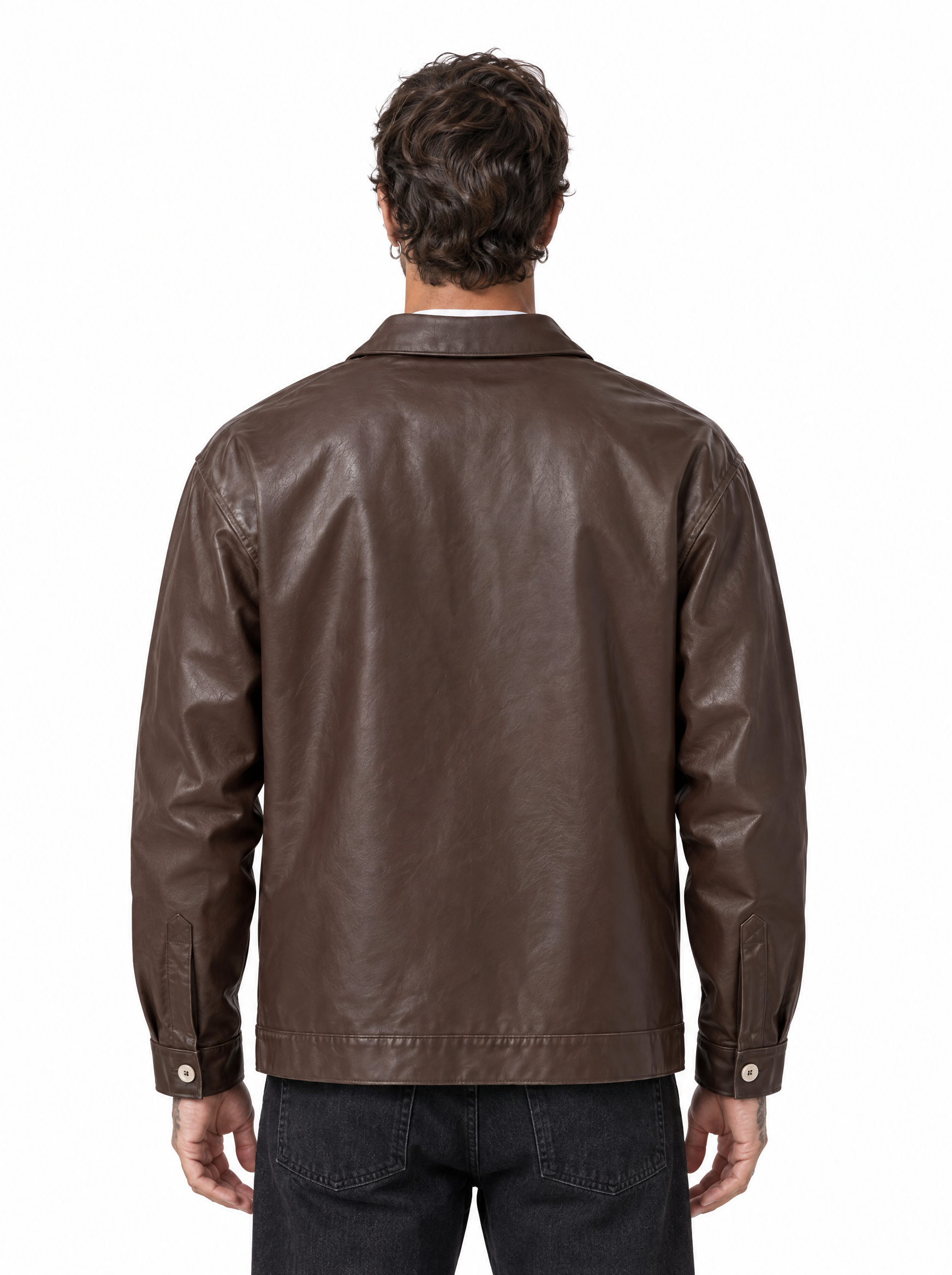 Giubbino eco-pelle moro SMILE4
