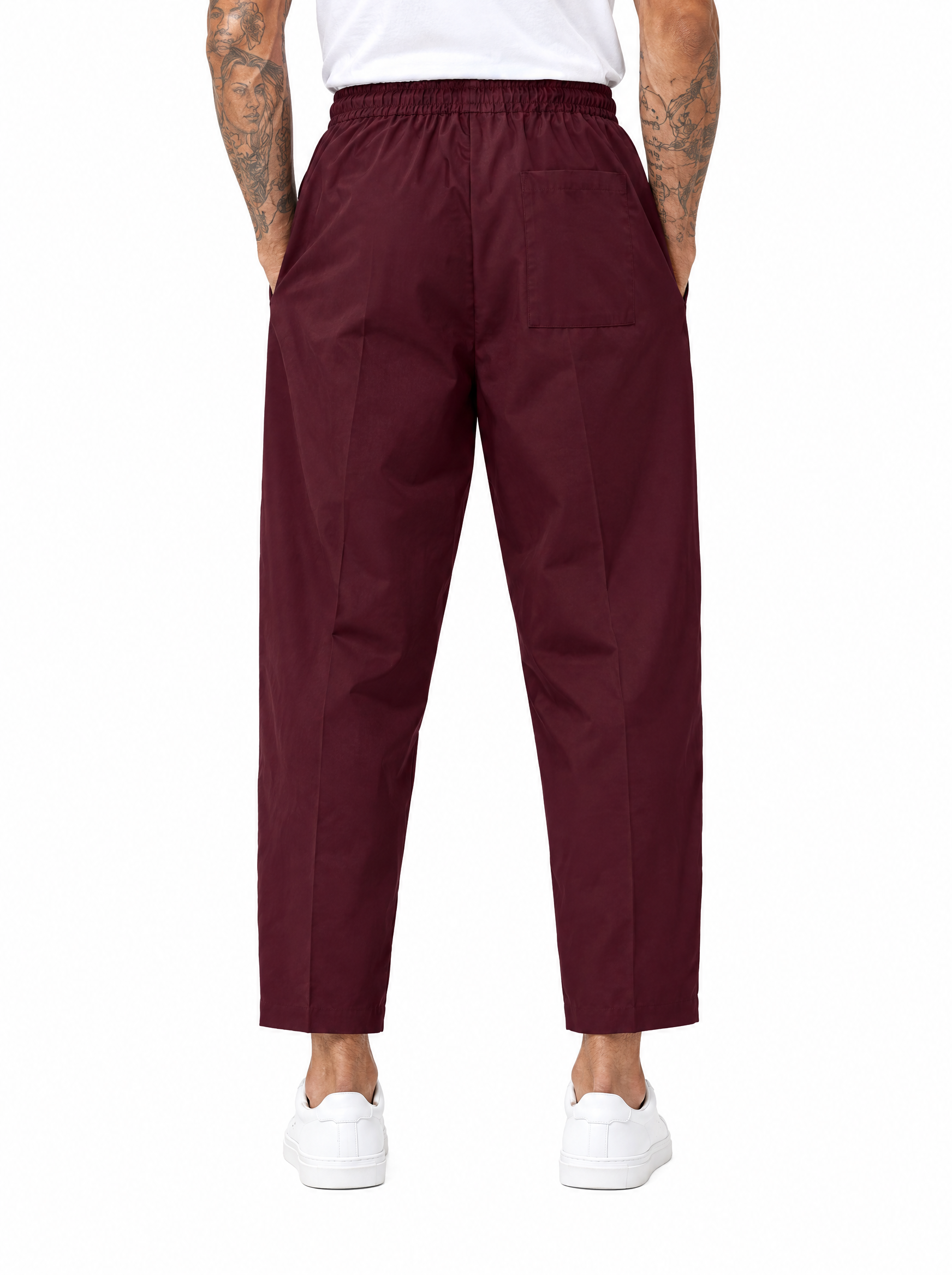 QUENTIN Pantalaccio japan con pinces bordò
