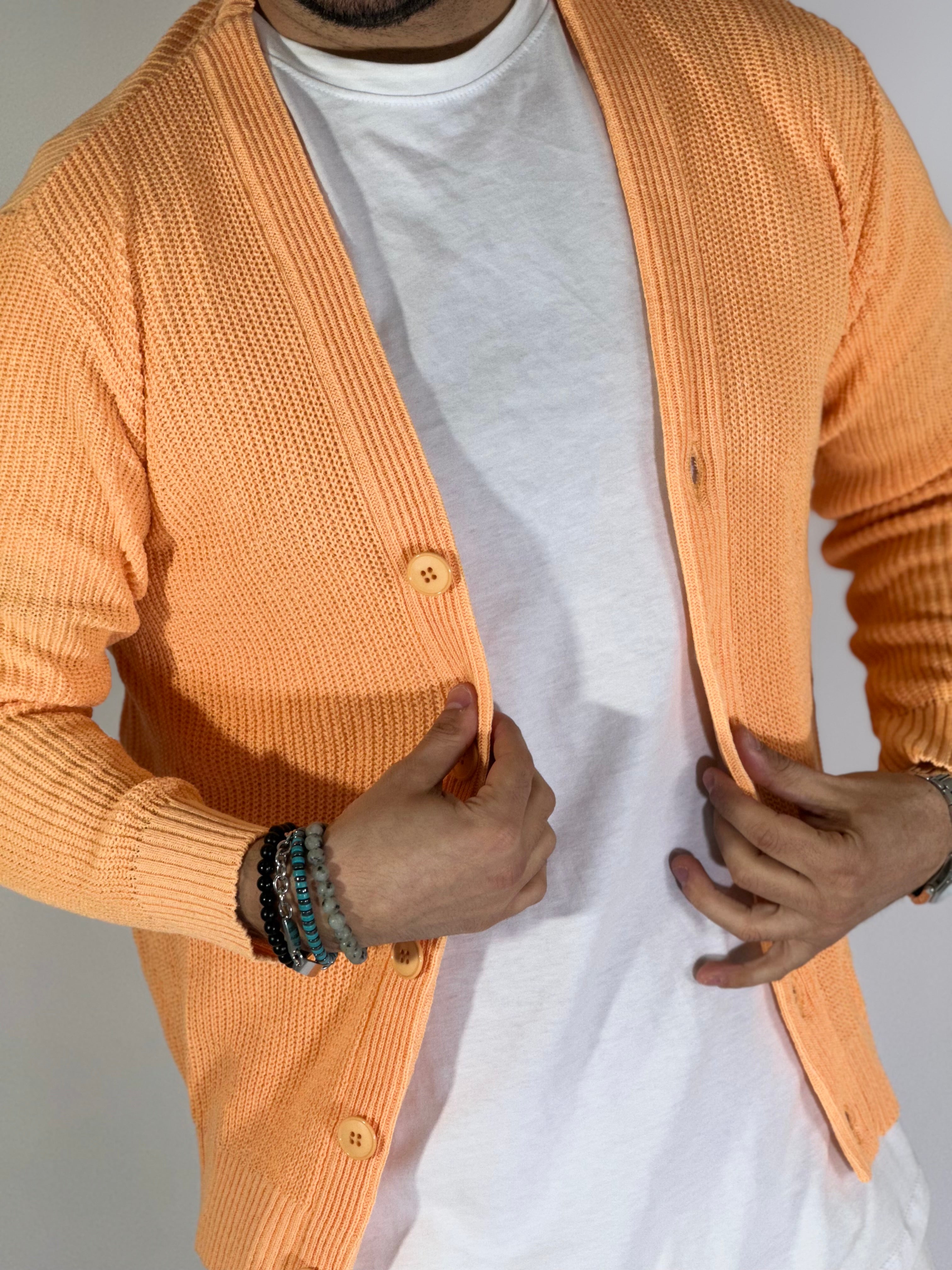 Cardigan estivo salmone TB2500