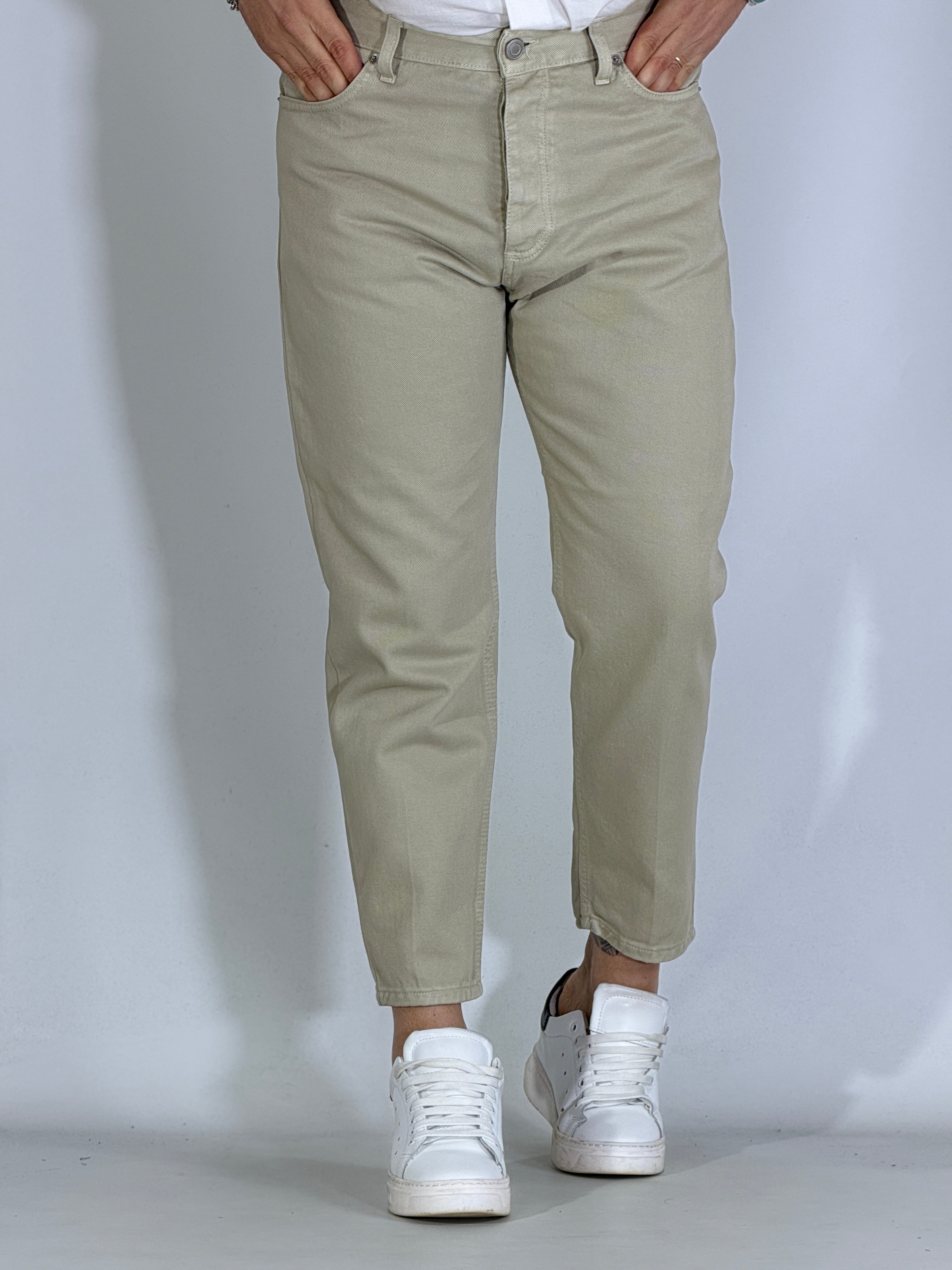 Jeans carrot tortora bull pulito 2N2T