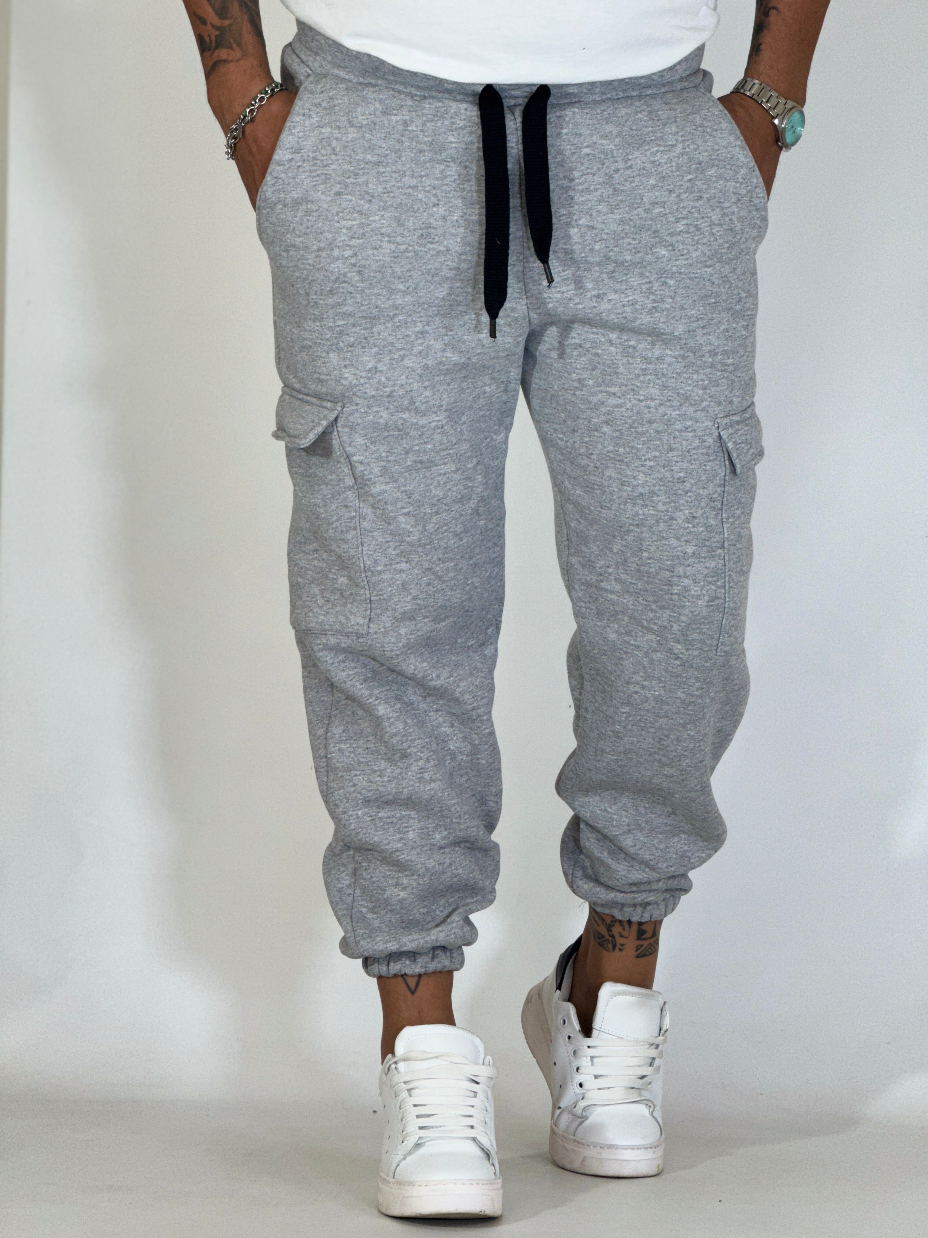 Pantalone tuta CARGO LOW grigio