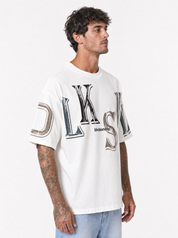 LA PALOMA T-shirt oversize con scritte bianca