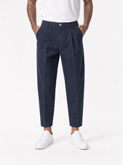 NOMAD AD45 Pantalone carrot con pince blu