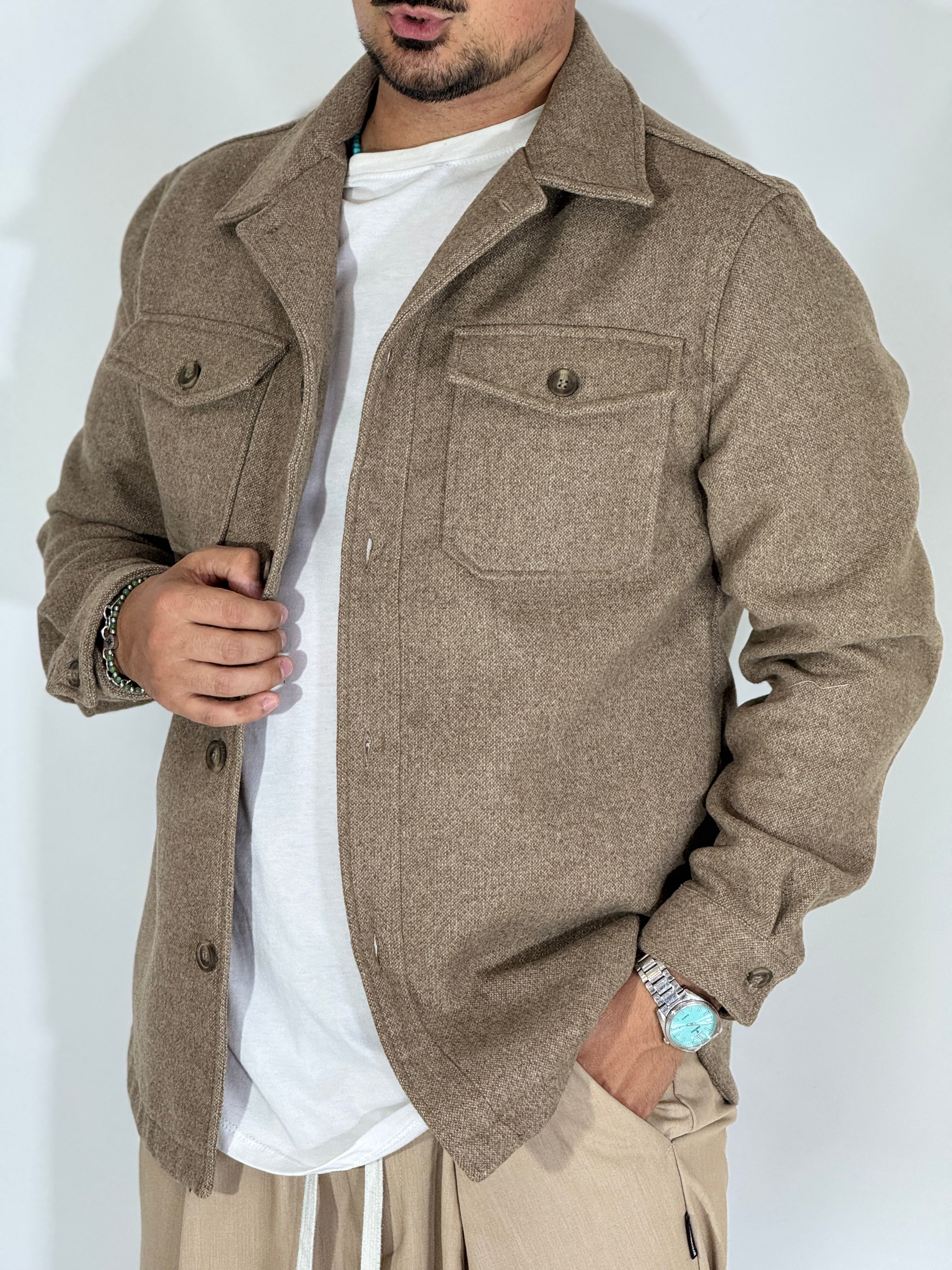 Camicione over beige OEJ16