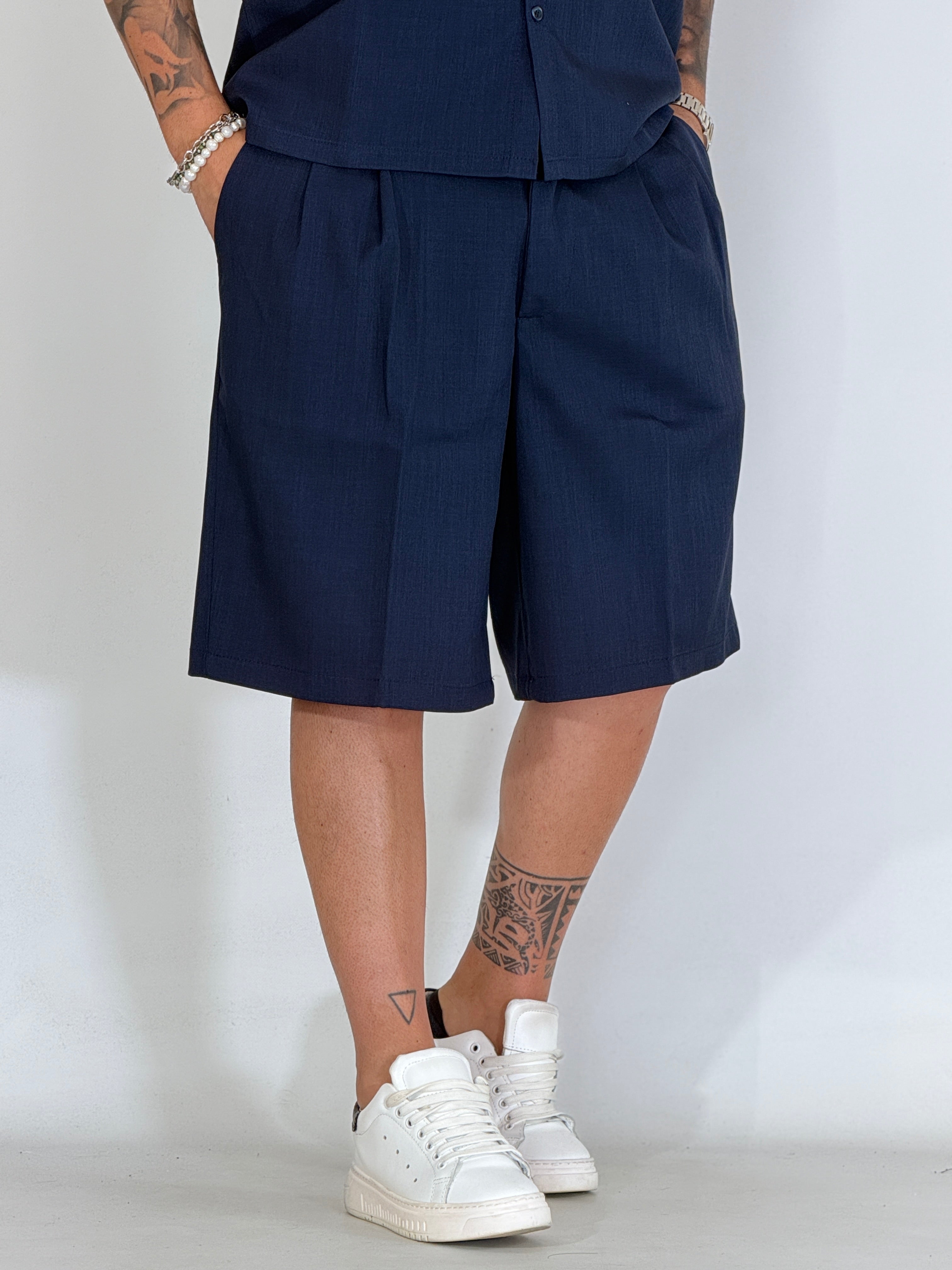 Fifth· Coordinato fiammato blu
