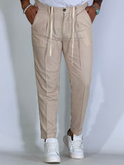 Pantalaccio misto lino beige NOISE