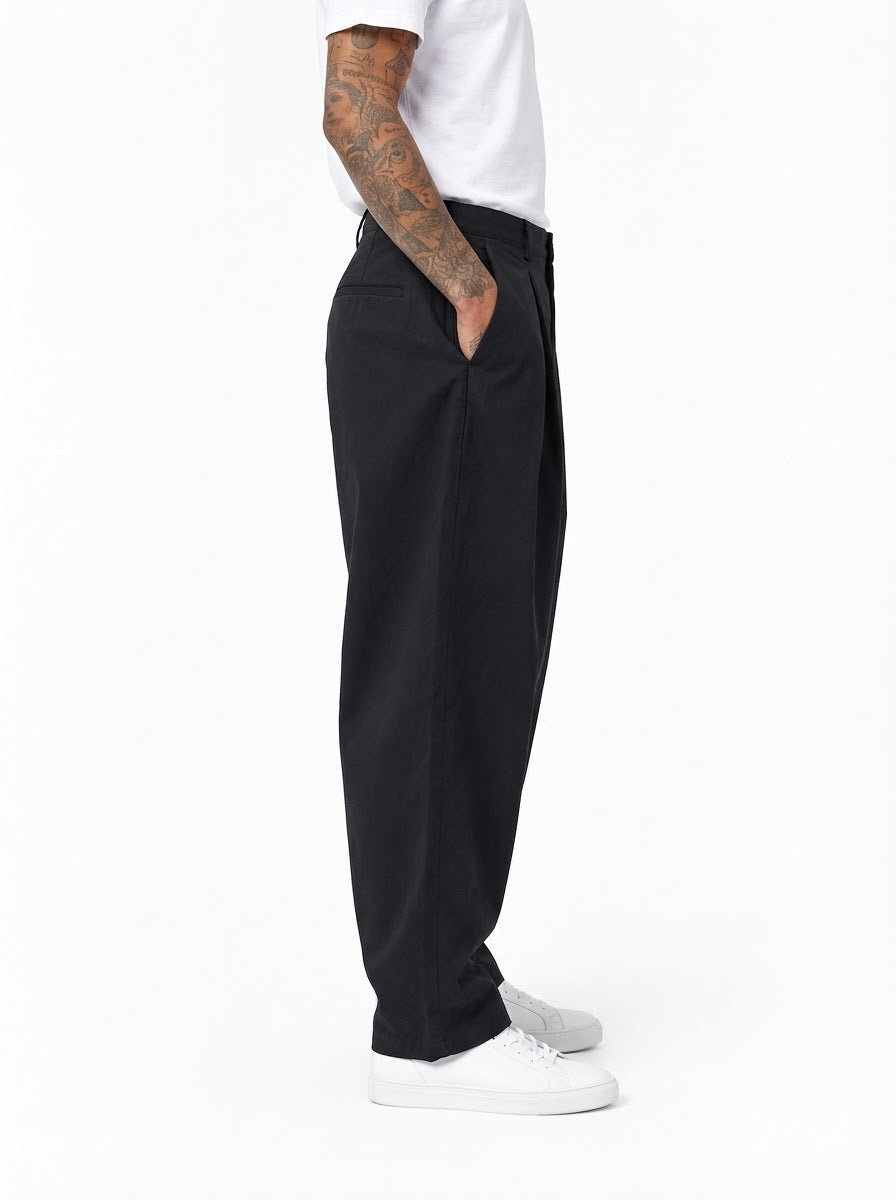 NARCISO Pantalone balloon maxi pinces nero