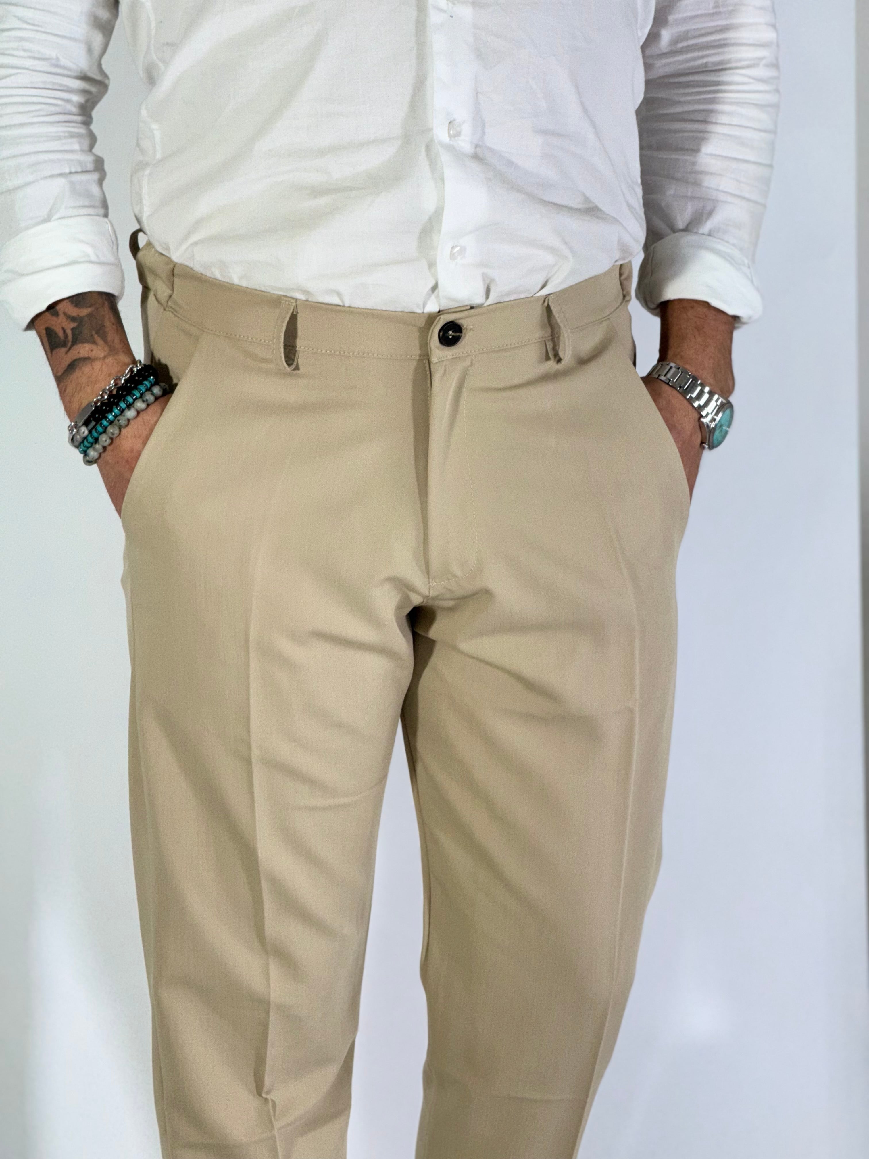 Pantalone elegante beige UM486