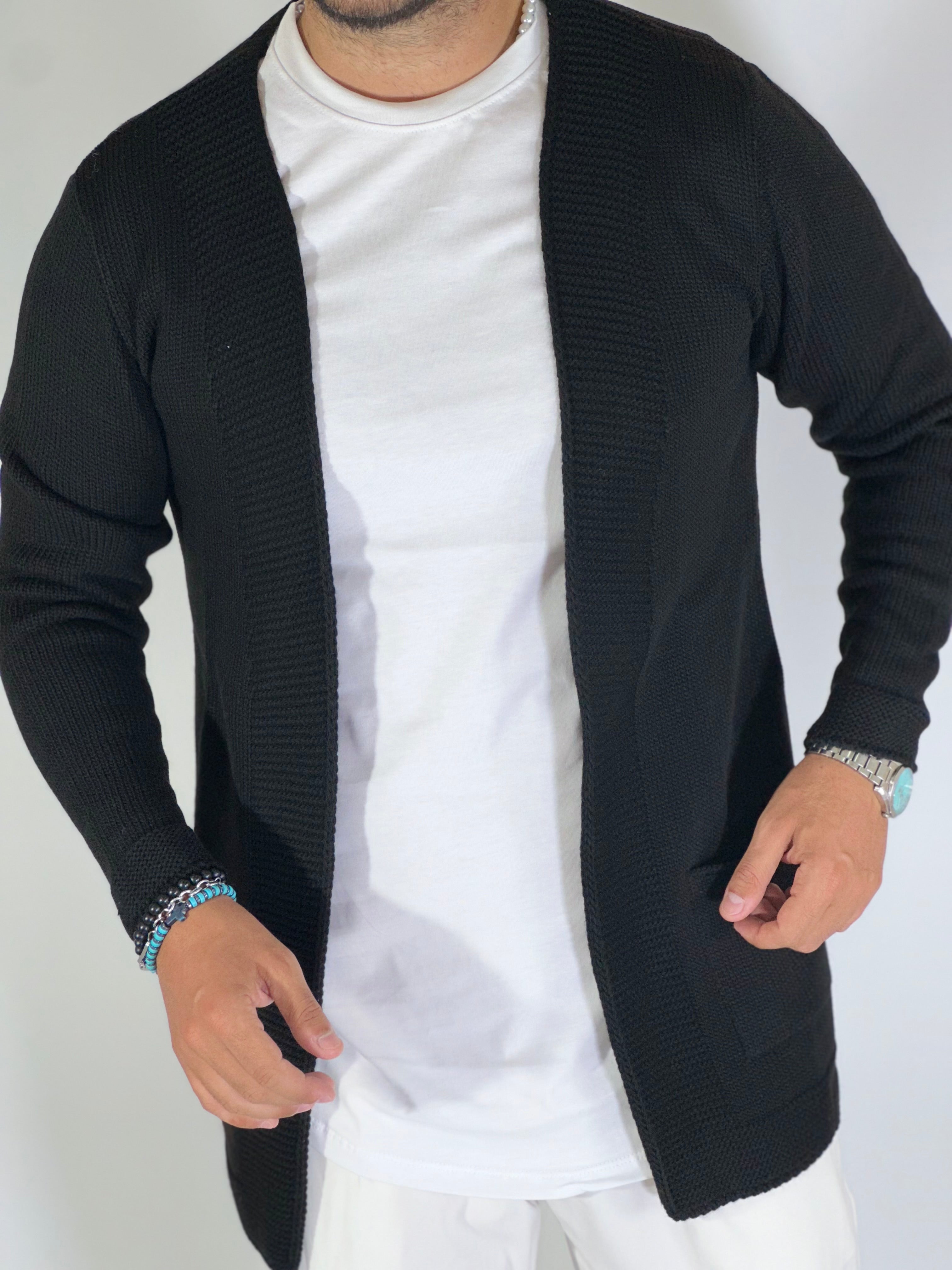 Cardigan aperto nero BK7730224