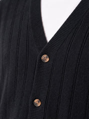 MACE Cardigan sciallato nero