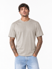 T-shirt in filo di scozia sabbia SH760