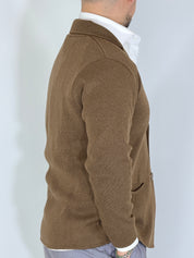 ONE · Cardigan giacca tabacco