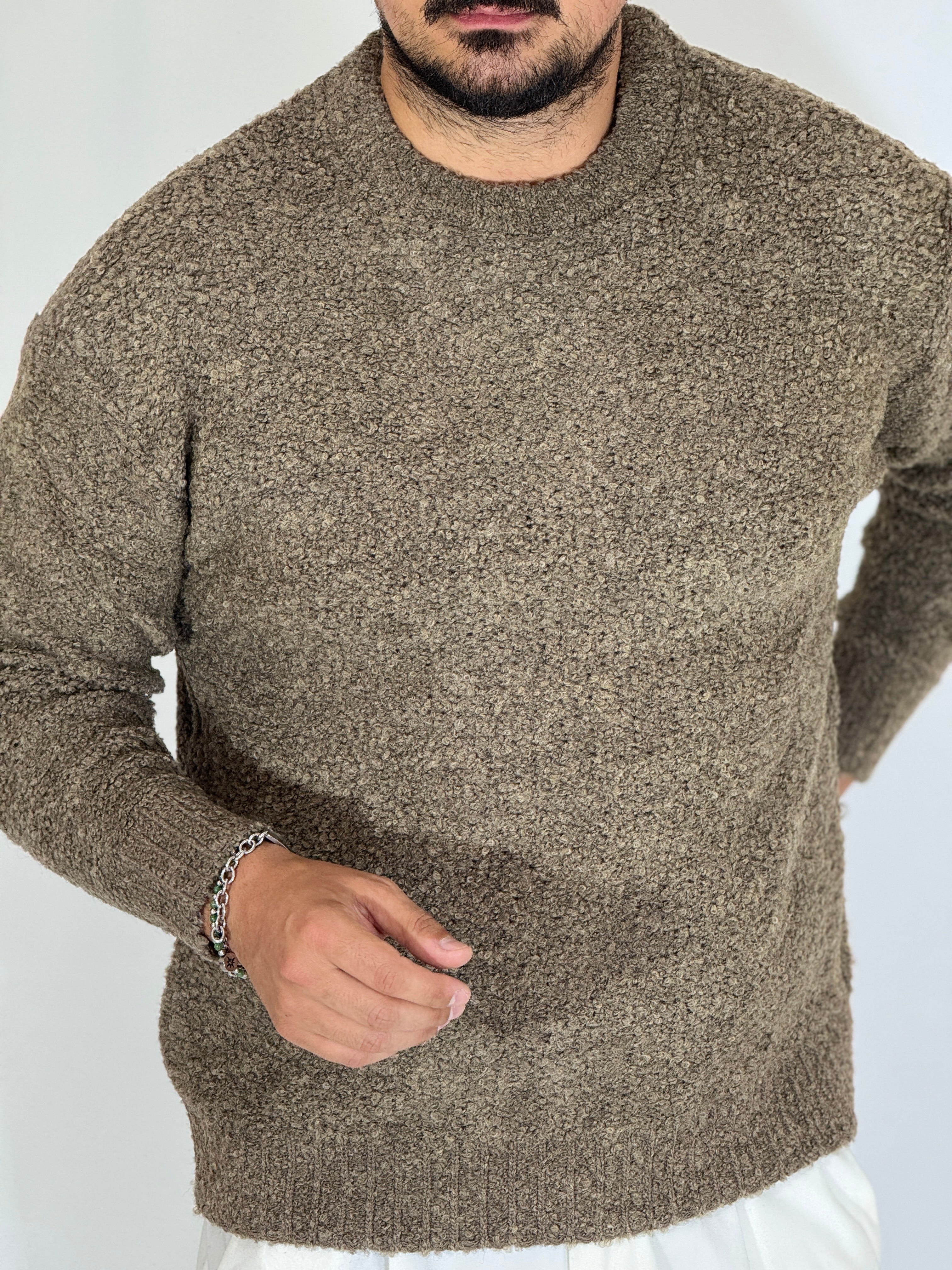 Girocollo boucler fango A464