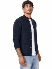 MORGAN cardigan coreano blu