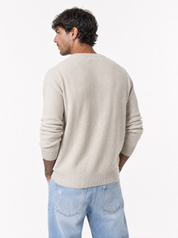 Maglia serafino beige AD25944/2