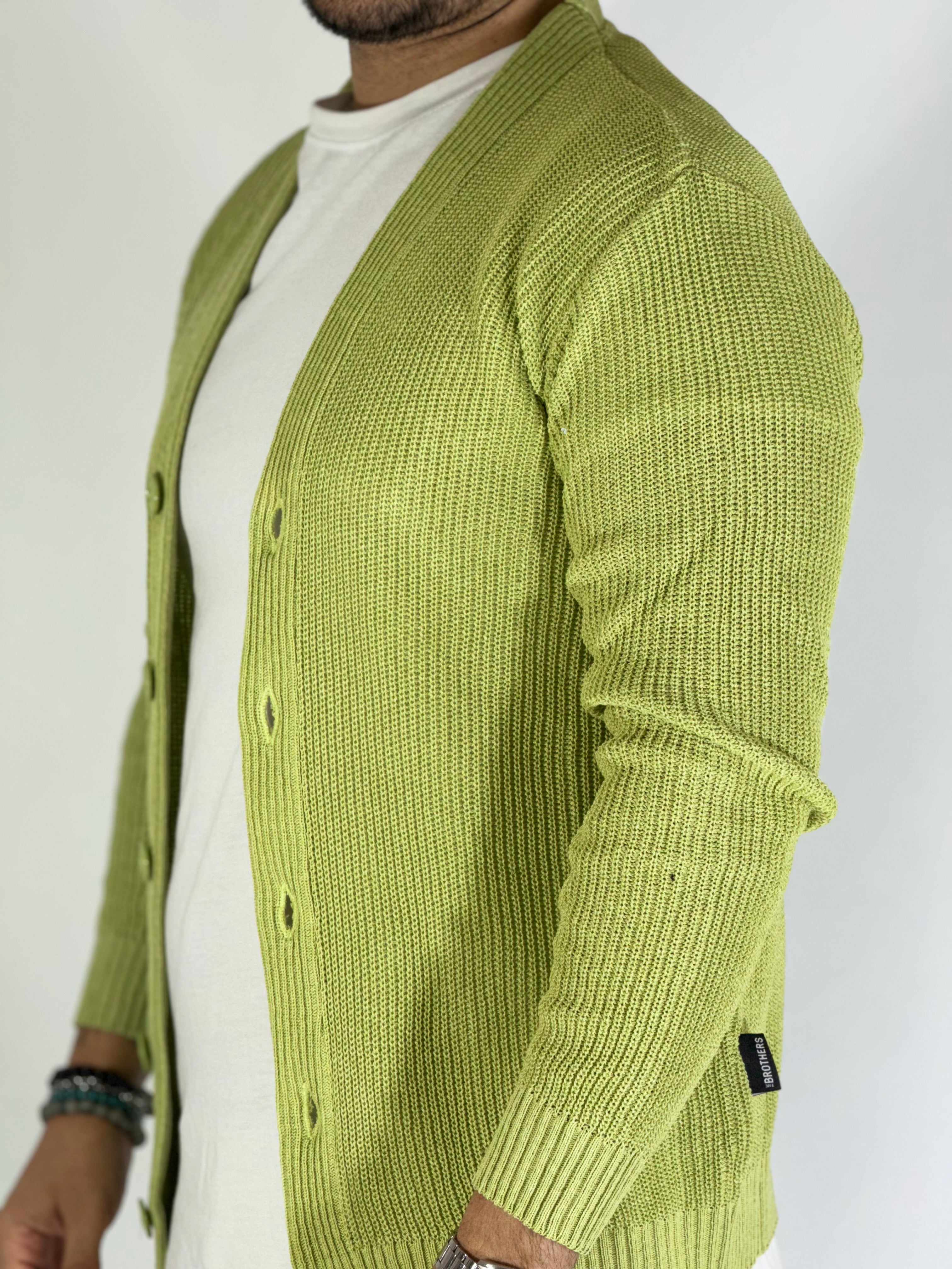 Cardigan estivo verde TB2500