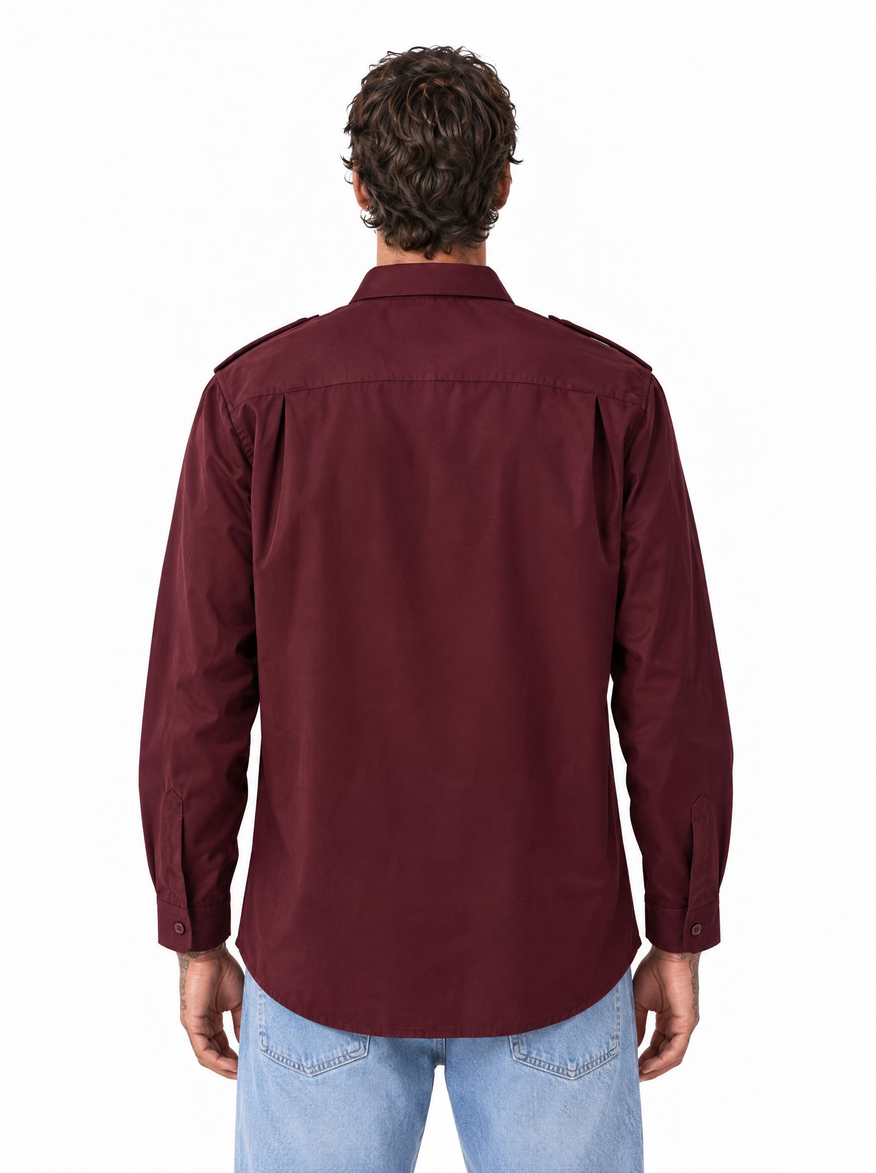 ATLANTIDE Camicia over bordeaux