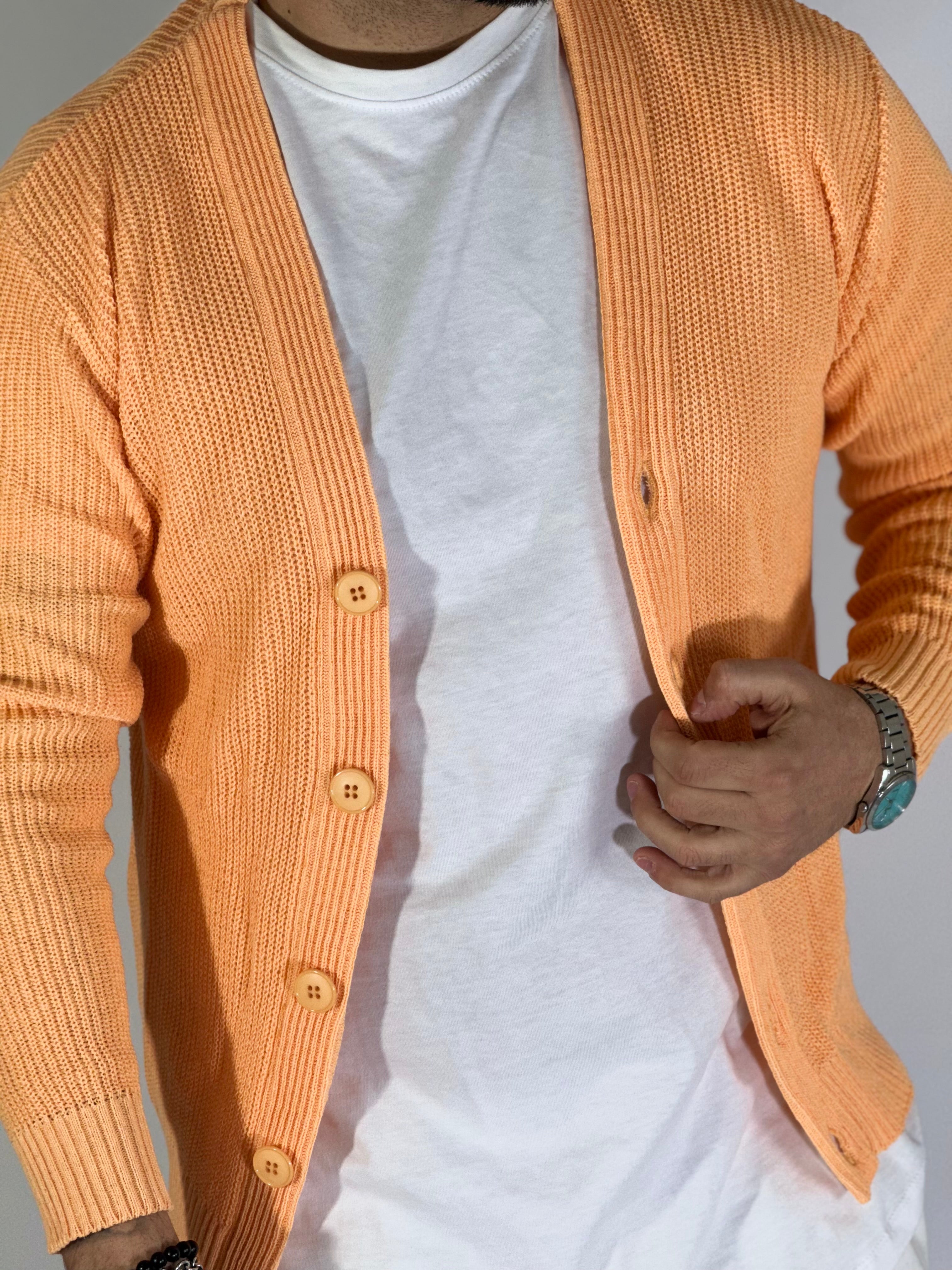 Cardigan estivo salmone TB2500